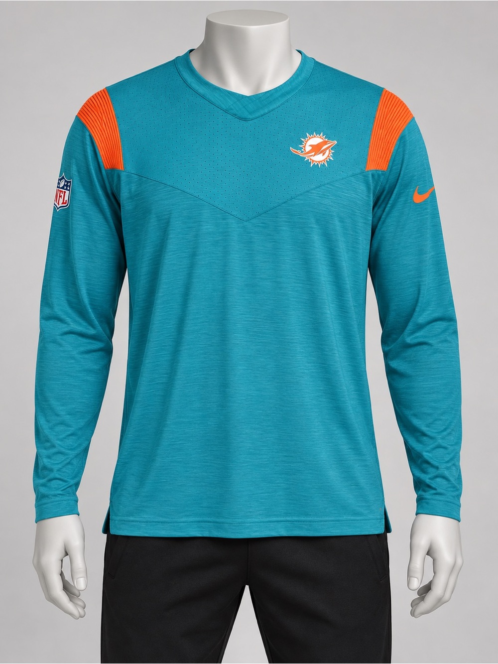 Nike Miami Dolphins On Field Dri-FIT Long Sleeve Shirt Men’s XL